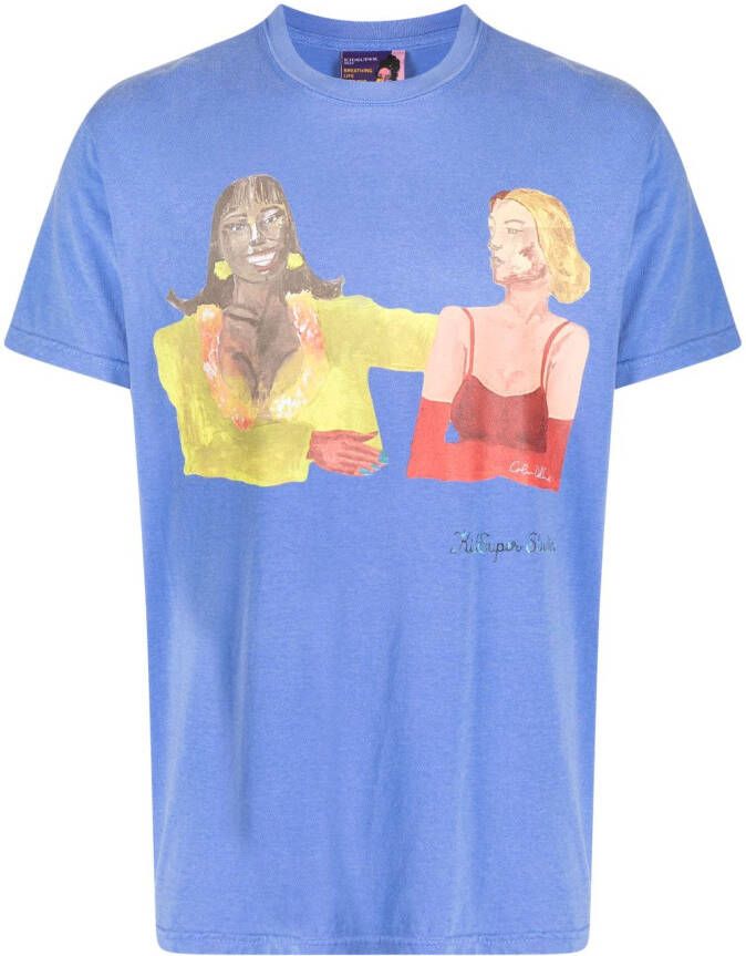 KidSuper T-shirt met print Blauw