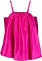 Kika Vargas Mini-jurk met strikdetail Roze - Thumbnail 1