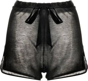 Kiki de Montparnasse Geribbelde shorts Zwart