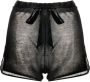 Kiki de Montparnasse Geribbelde shorts Zwart - Thumbnail 1