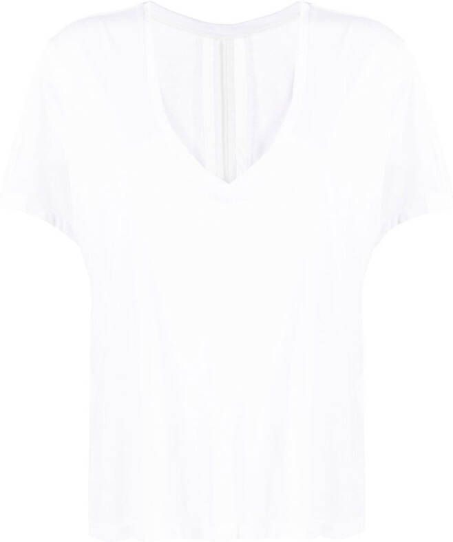 Kiki de Montparnasse T-shirt met V-hals Wit