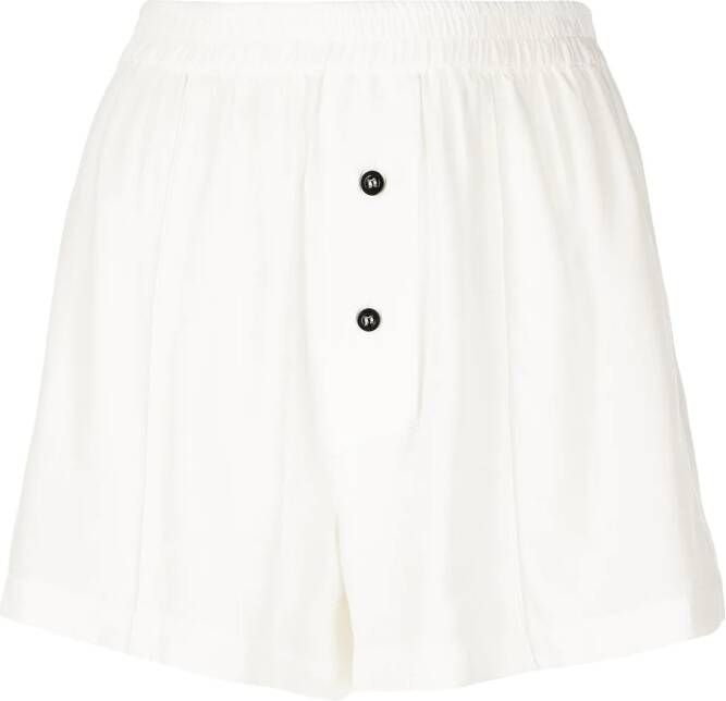 Kiki de Montparnasse Zijden boxershorts Wit
