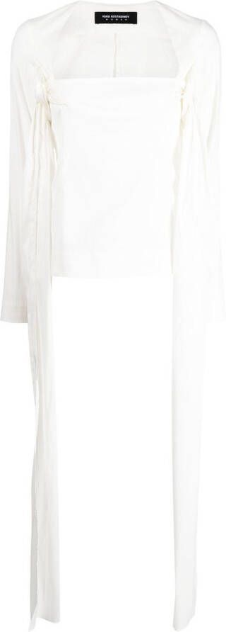 Kiko Kostadinov Top met gedrapeerd detail Wit
