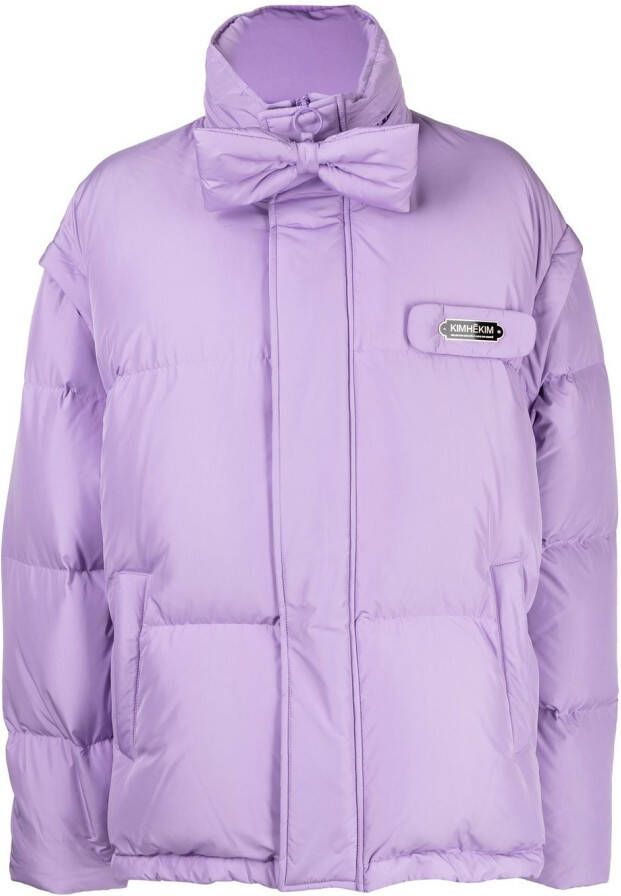 Kimhekim Donsjack met afneembare mouwen Paars