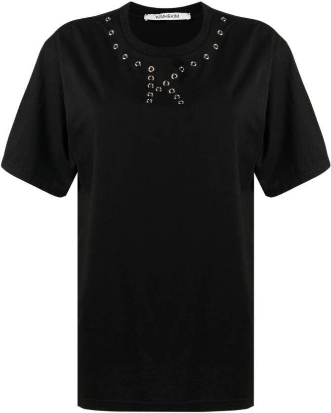 Kimhekim T-shirt met logo Zwart