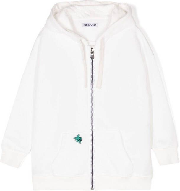 KINDRED Hoodie met geborduurd logo Wit