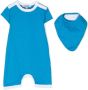 KINDRED Romper set van biologisch katoen Blauw - Thumbnail 1