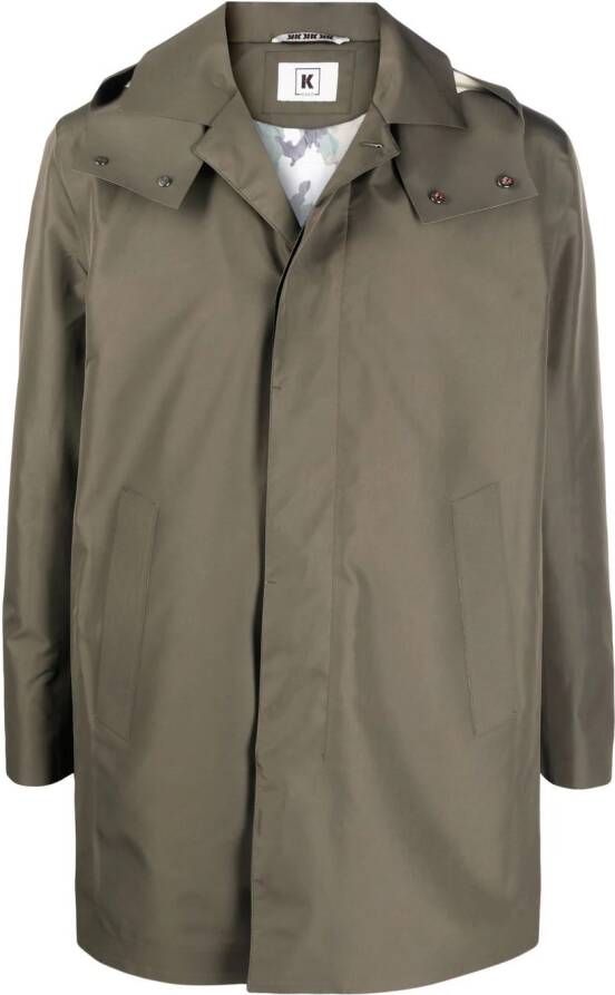 Kired Regenjas met capuchon Groen