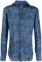 Kiton Overhemd met botanische print Blauw - Thumbnail 1