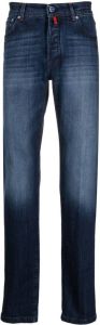Kiton Jeans met vervaagd-effect Blauw