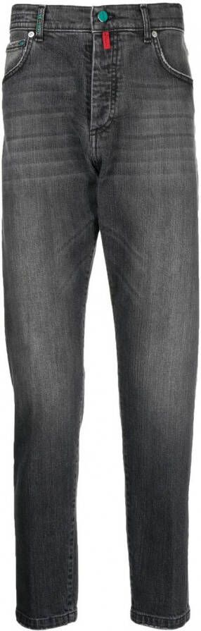 Kiton High-waist jeans Zwart