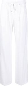 Kiton high-waisted drawstring trousers Wit