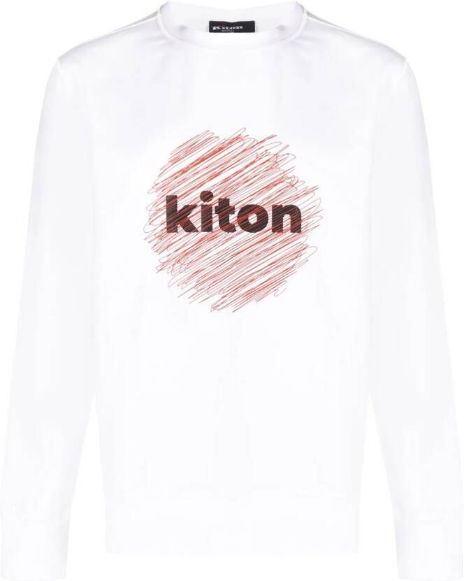 Kiton Katoenen sweater Wit