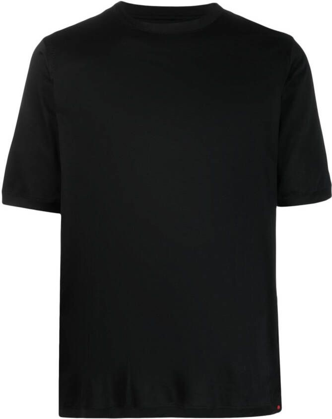 Kiton Katoenen T-shirt Zwart