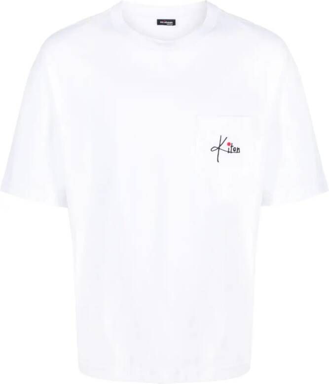 Kiton T-shirt met geborduurd logo Wit