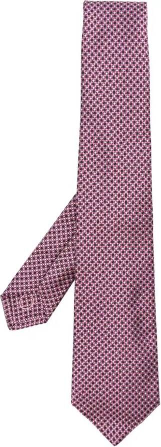 Kiton Zijden stropdas Roze