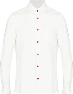 Kiton Overhemd met logo Wit