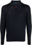 Kiton Poloshirt met rits Blauw - Thumbnail 1