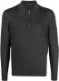 Kiton Poloshirt met rits Grijs - Thumbnail 1