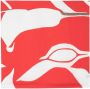 Kiton Sjaal met abstracte print Rood - Thumbnail 1