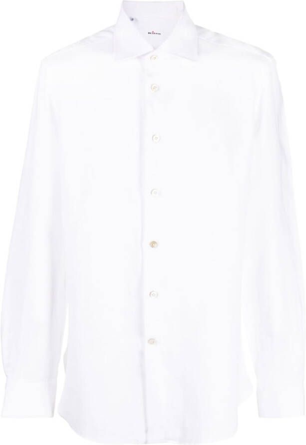Kiton Overhemd met knoopsluiting Wit