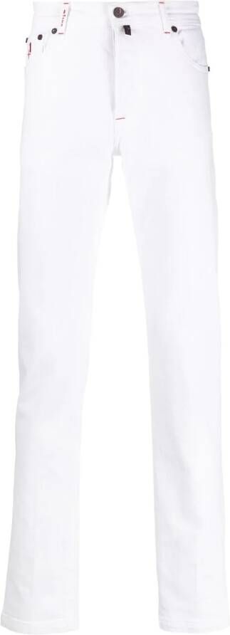 Kiton Slim-fit jeans Wit