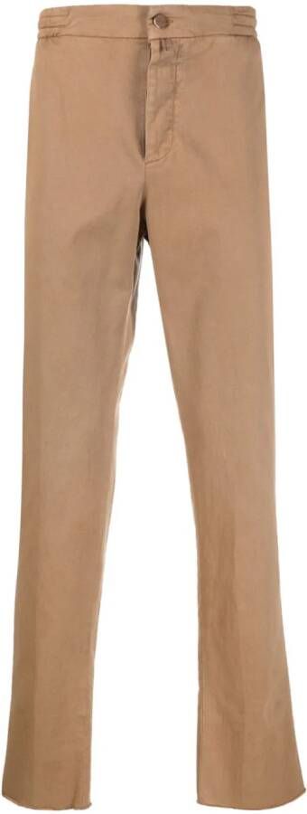 Kiton Straight broek Bruin