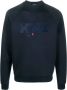 Kiton Sweater met logoprint Blauw - Thumbnail 1