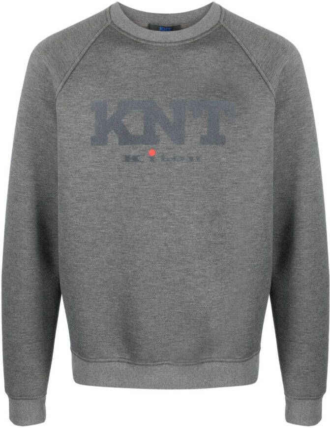 Kiton Sweater met logoprint Grijs