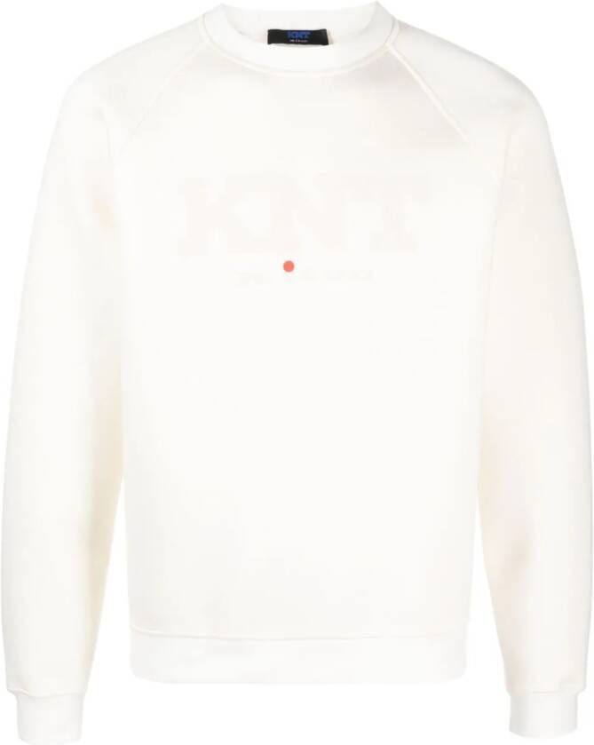 Kiton Sweater met logoprint Wit