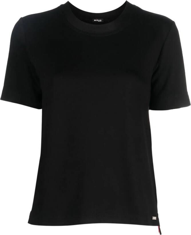 Kiton T-shirt met logoprint Zwart