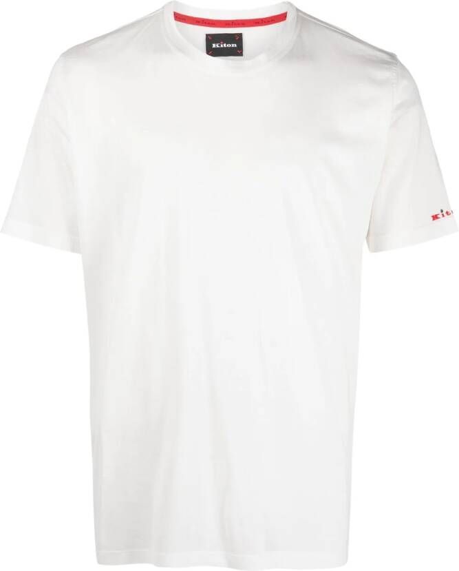 Kiton T-shirt met ronde hals Wit