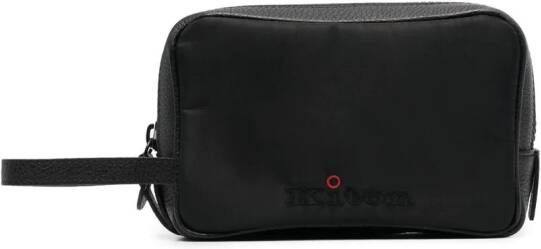 Kiton Toilettas met geborduurd logo Zwart