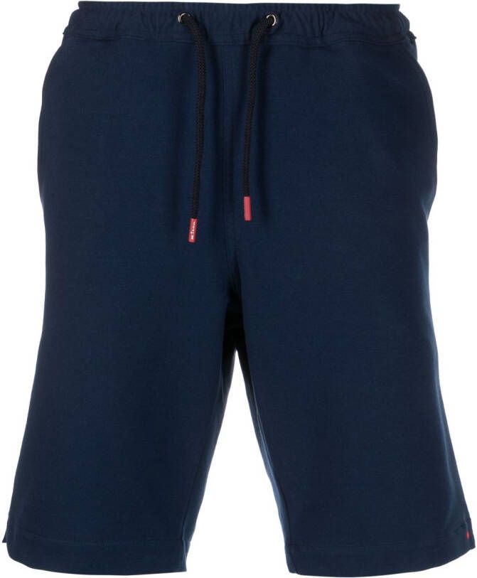 Kiton Trainingsshorts met trekkoordtaille Blauw