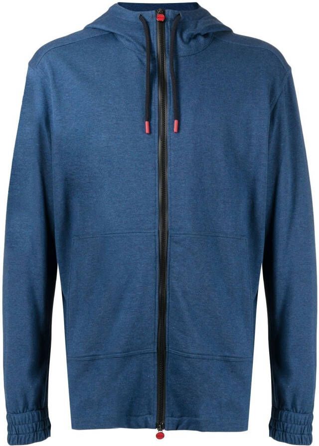 Kiton Trui met capuchon Blauw