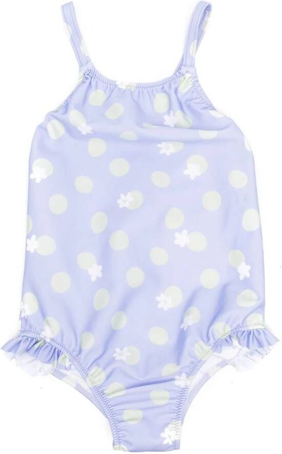 Knot Badpak met print Paars