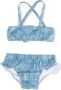 Knot Bikini met print Blauw - Thumbnail 1