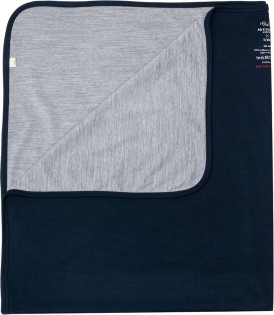 Knot Fijngebreide deken Blauw