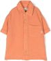Knot Overhemd met korte mouwen Oranje - Thumbnail 1