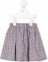 Knot Rok met bloe print Blauw - Thumbnail 1