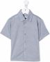 Knot Shirt met korte mouwen Blauw - Thumbnail 1