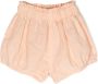 Knot Shorts met elastische tailleband Oranje - Thumbnail 1