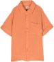 Knot Shirt met korte mouwen Oranje - Thumbnail 1