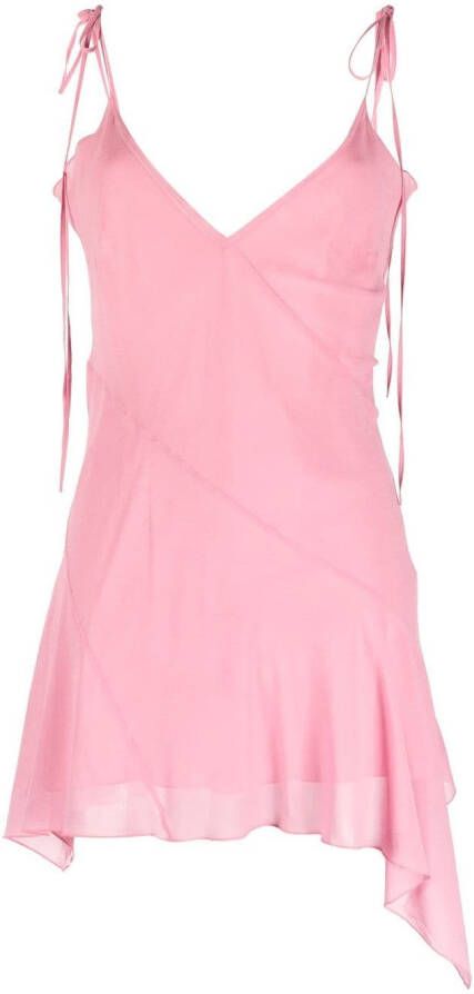 KNWLS Mini-jurk met V-hals Roze