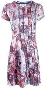 Koché Mini-jurk met abstracte print Blauw