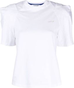 Koché T-shirt met geborduurd logo Wit
