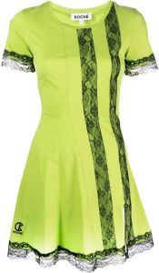 Koché Mini-jurk met korte mouwen Groen