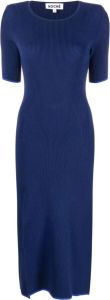 Koché Ribgebreide jurk Blauw