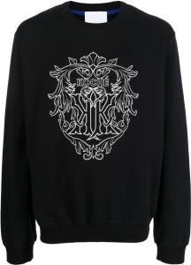 Koché Sweater met logoprint Zwart