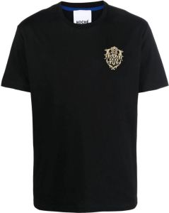Koché T-shirt met geborduurd logo Zwart
